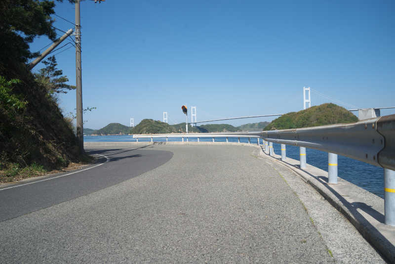 来島海峡大橋を眺めながら